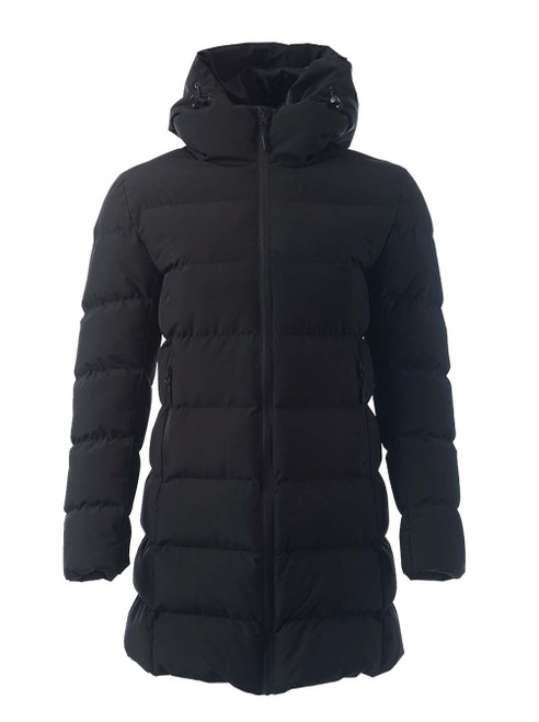 Ladies Hayden Longer Length Puffer Jacket - Black, Azulwear Corporate Clothing Ladies Hayden Longer Length Puffer Jacket - Black, Azulwear Corporate Clothing