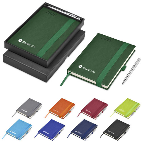 Altitude Advantage A5 2026 Diary & Cypher Pen Set, Azulwear Promotional Gifts