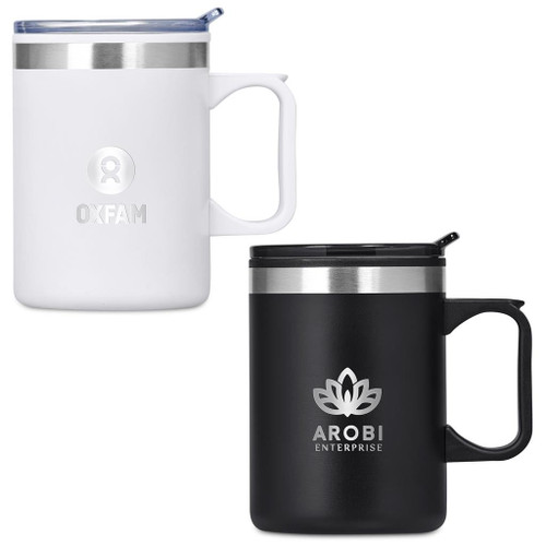 Kooshty Angelo Stainless Steel & Plastic Double-Wall Mug – 360ml, Azulwear Khoosty Promotional Mugs, Cape Town, South Africa