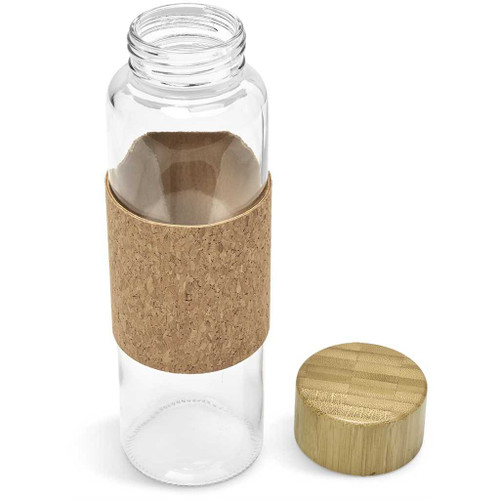 Kooshty Clear Bamboost Glass Water Bottle - 700ml, Azulwear Khoosty Promotional Water Bottles, Cape Town, South Africa