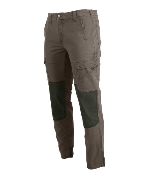 Mens Taupe and Fatigue Salonga Two Tone Utility Trousers by Azulwear Outdoor Safari Clothing, Gauteng