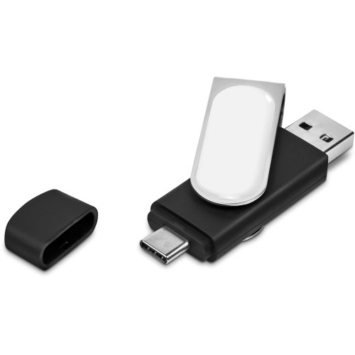 Promotional 8GB metal memory stick featuring custom company logo engraving, Azulwear Centurion.