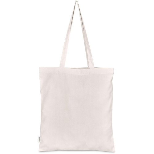 Sustainable recycled PET tote bag with custom corporate branding, Azulwear Centurion.