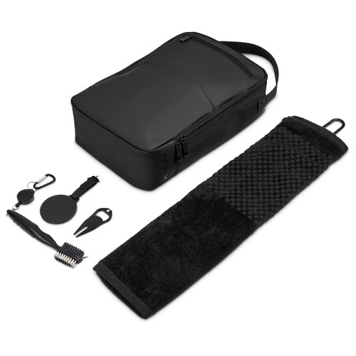 Okiyo Nikko bamboo golf accessories set with custom logo branding by Azulwear – Eco-friendly corporate gifts available across South Africa