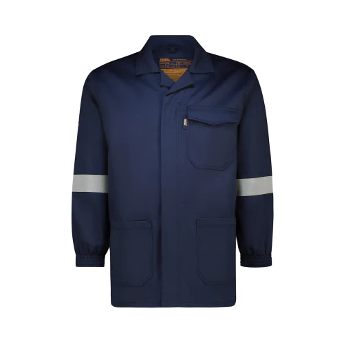 Navy REBEL D59 Acid & Flame Reflective Workwear Conti Jacket by Azulwear Safety Workwear Cape Town South Africa