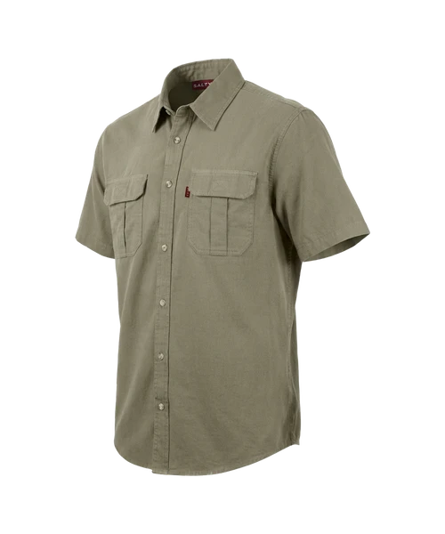 Desert Khaki Mens Hwange Bush Shirt - Outdoor Safari Clothing by Azulwear South Africa 