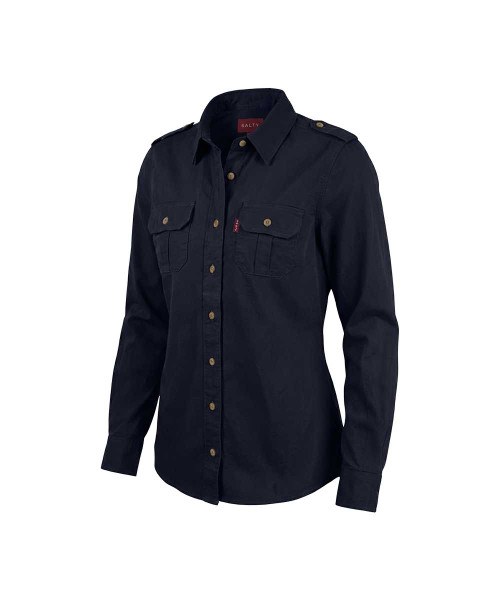 Black Liuwa Bush Shirt | Ladies, Outdoor Safari Clothing by Azulwear South Africa