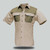 Mens Safari Hippo Two Tone Bush Shirt by Azulwear