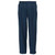 Navy flat front poly-cotton chinos from Azulwear Johannesburg, showcasing the sharp tailored waist and clean line designed for corporate uniform sets.