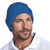 Knitted beanie with options for custom branding by Azulwear.