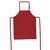 Red Full Bib Apron by Azulwear