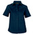 Ladies Black Brushed Cotton Twill Short Sleeve Blouse by Azulwear Cape Town, South Africa