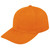Orange 6 Panel Brushed Cotton Cap by Azulwear Durbanville