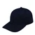 Black 6 Panel Brushed Cotton Cap by Azulwear South Africa captured from a lateral perspective to highlight its sleek matte-black silhouette and premium texture optimized for corporate companies to add their logo.