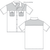 Front & back view - Serengeti Two Tone Short Sleeve Shirt