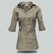 Ladies Safari Khaki Honeybird 3/4 Sleeve Blouse by Azulwear Cape Town, South Africa