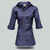 Navy Ladies Safari Honeybird 3/4 Sleeve Blouse by Azulwear, highlighting the breathable, high-ventilation outdoor fabric tailored for women's professional field uniforms in Cape Town, South Africa.