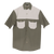 Two Tone Bush Shirt - Military Green/Stone, Azulwear