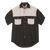 Two Tone Bush Shirt - Black/Stone, Azulwear