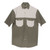 Men's khaki two-tone safari workwear bush shirt by Azulwear.