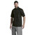 Black Savona chef jacket short sleeve featuring professional kitchen uniform branding, Azulwear Johannesburg.