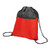 Red Custom Drawstring Sport Bag with Zip Pocket by Azulwear Cape Town, South Africa