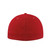 Red UFlex Pro-style 6 panel fitted cap with custom corporate embroidery, structured promotional headwear by Azulwear Cape Town, South Africa