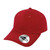 Red UFlex Pro-style 6 panel fitted cap with custom corporate embroidery, structured promotional headwear by Azulwear Cape Town, South Africa