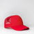 Red Side View UFlex 5 Panel Curved Peak Trucker Capby Azulwear Cape Town, South Africa