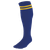 royal/gold BRT Pace Sock by Azulwear Cape Town, South Africa