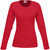 Red Ladies Long Sleeve Portland T-Shirt made from 160g 100% cotton single jersey knit, designed for bulk promotional branding and corporate event uniforms in South Africa.