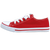 Barron Canvas Lace Up Shoe - red/white, Azulwear South Africa