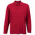 Red Men's Long Sleeve Pique Knit Golfer made from durable 175g anti-pill poly-cotton fabric, designed for corporate winter uniforms and office team apparel across South Africa.