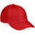 Red Cincinnati 6 Panel Cap by Azulwear South Africa photographed from a lateral profile angle to highlight its high-visibility athletic silhouette, structured crown alignment, and premium finish optimized for promotional branding.