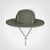 Olive green Weatherman Hat from Azulwear, highlighting the traditional deep bush palette, dual-layer weather-protective microfibre structure, and concealable sun protection neck flap engineered for safari adventures across South Africa