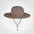 Camel Weatherman Hat from Azulwear, showcasing the warm sandy earth tone, wind and water-resistant UV-protected microfibre build, and tuck-in neck protection flap ideal for field guides across South Africa."