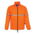 Orange fluorescent high-visibility reflective jacket from Azulwear South Africa, showcasing the bright day-glo safety panels, robust full-length central zipper, and premium horizontal silver reflective chest tape. Dispatched from Cape Town with prompt courier delivery across South Africa.
