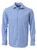 Blue and White Men's Kingsley Long Sleeve Shirt made from a premium 60/40 cotton-poly blend fabric, designed for elegant corporate uniforms and professional office wear across South Africa.