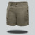 Olive green Safari Rhino Shorts by Azulwear, displaying the heavy-duty utility construction and rugged pocket layout ideal for warm-weather game lodge uniforms and professional safari clothing across South Africa