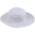 White traditional wide-brim cricket hat with custom printed branding, wholesale team apparel from Azulwear Cape Town.