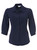 K225 Ladies 3/4 Slv Faith Blouse - Plain Koshibo French Navy, Azulwear Corporate Clothing