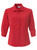 K225 Ladies 3/4 Slv Faith Blouse - Plain Koshibo Scarlet, Azulwear Corporate Clothing
