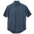 Men's plain blue safari bush shirt by Azulwear Cape Town, South Africa