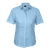 Sky Blue Locally made Ladies Basic Short Sleeve Blouse in a durable 65/35 poly-cotton blend, designed for elegant corporate uniforms and professional office clothing across South Africa.