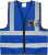 Blue Reflective Vest with Zip & ID Pouch, Azulwear PPE Workwear South Africa Blue Reflective Vest with Zip & ID Pouch, Azulwear PPE Workwear South Africa