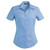 Ladies' Donna sky blue short sleeve striped corporate blouse by Azulwear Cape Town, South Africa