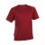 Red BRT Men's Running Shirt made from high-performance 130g e-Dri moisture-management fabric with reflective flat piping, designed for custom sports team uniforms across South Africa.