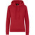 Vibrant red 240g superior filament fabric Ladies Essential hooded sweater for corporate event apparel from Azulwear South Africa.