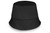 Black Spoti Pantsula Bucket Hat by Azulwear Gauteng photographed from a lateral profile view to emphasize its iconic urban street silhouette, deep midnight tone, and premium finish optimized for custom branding.