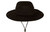 Charcoal grey African Bush Hat by Azulwear, highlighting the modern dark neutral palette, breathable side vents, and robust wide-brim face shading built for seasonal field work in Cape Town, South Africa